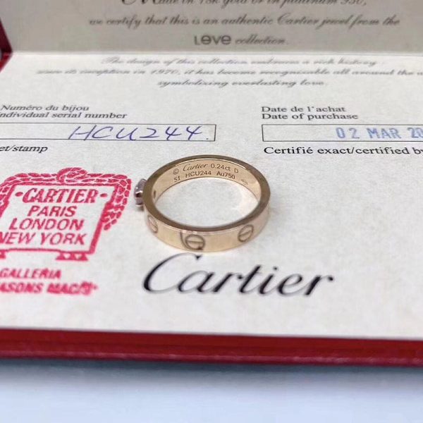 18K Love Engagement Ring - 图片 3