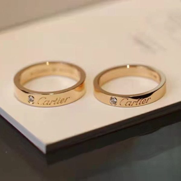 18K C De Wedding Ring - Image 7