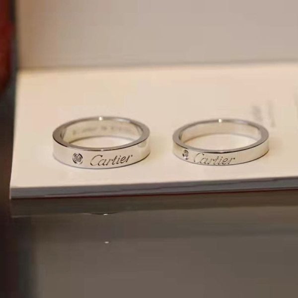 18K C De Wedding Ring - Image 3