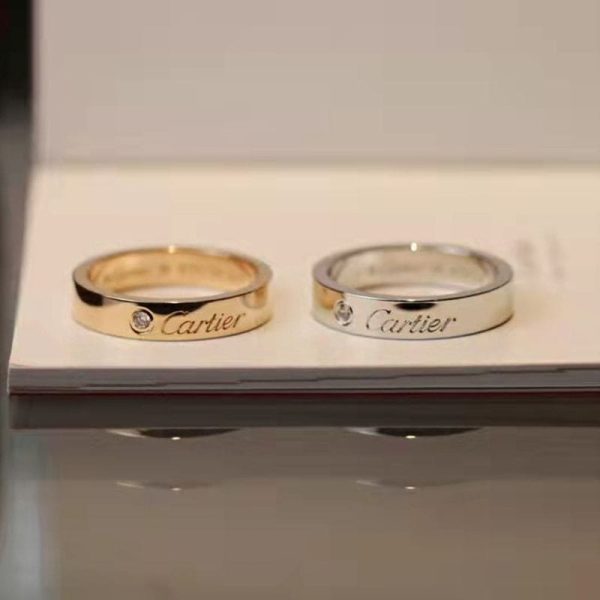18K C De Wedding Ring - Image 4