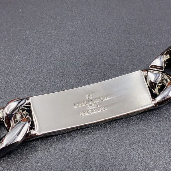 18K Louis Monogram Logo Chain Bracelet - 图片 4