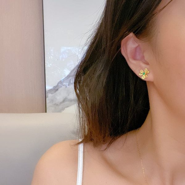 18K Frivole Mini Emerald Earrings - 图片 3