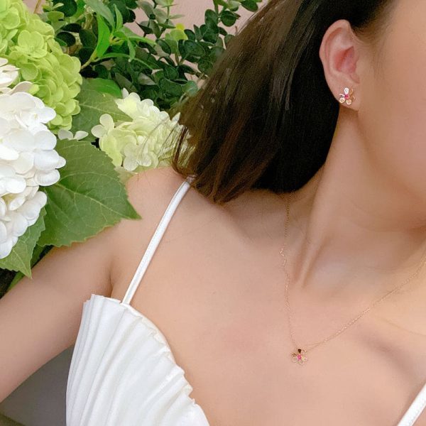18K Frivole Mini Ruby Earrings - 图片 3