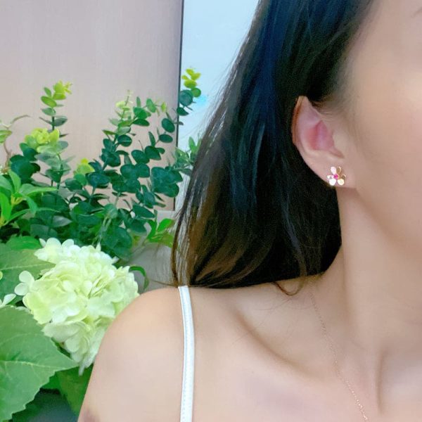 18K Frivole Mini Ruby Earrings - 图片 5
