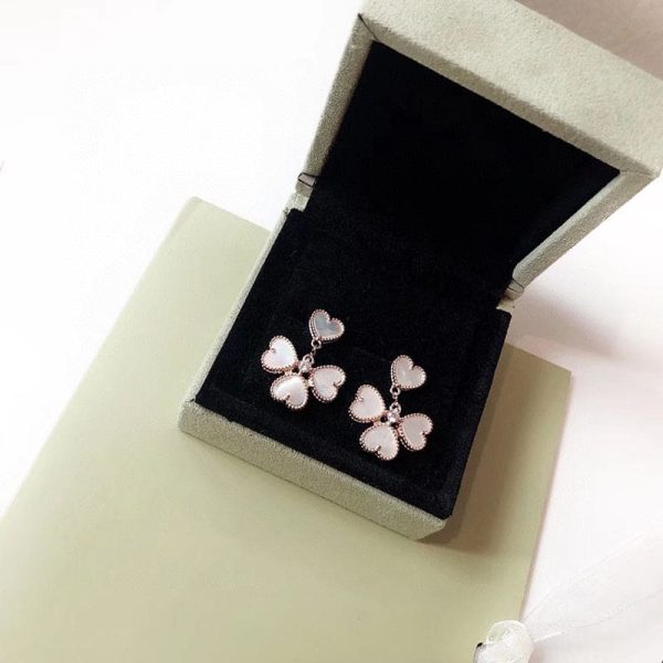 18K Sweet Alhambra Effeuillage Earrings - 图片 5