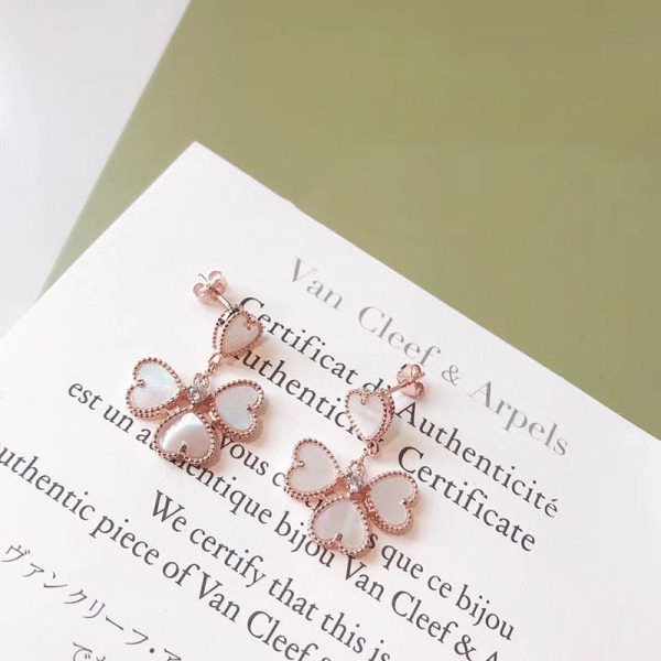 18K Sweet Alhambra Effeuillage Earrings - 图片 3