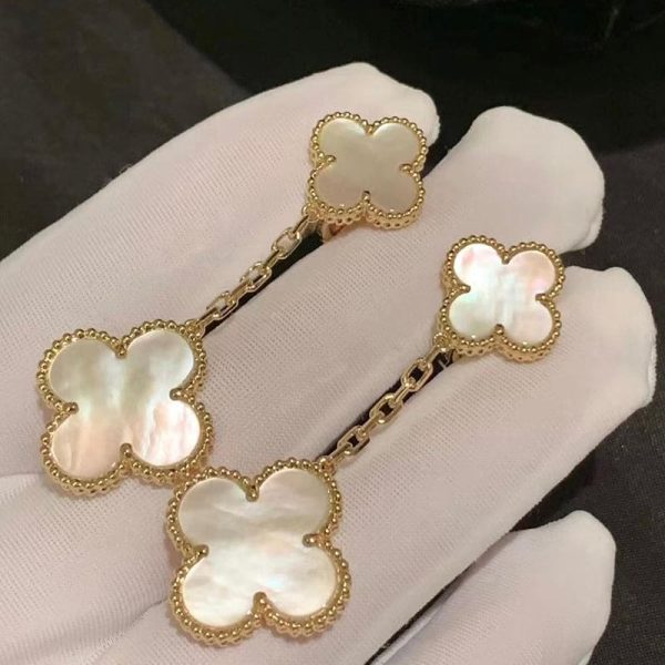 18K Magic Alhambra Earclips Earrings - 图片 5
