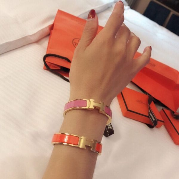 18K Clic H Orange Bracelet - 图片 4