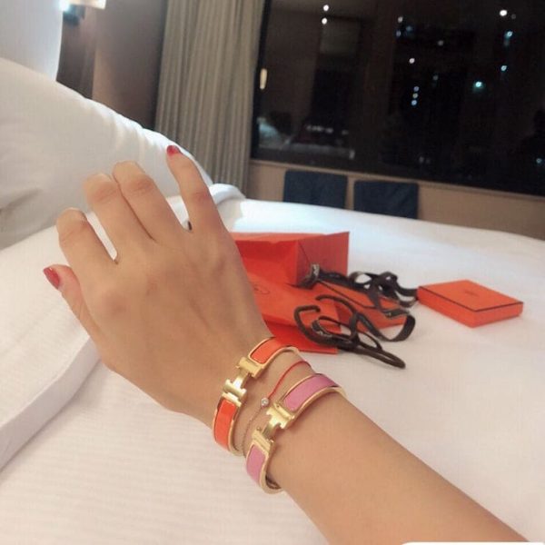 18K Clic H Orange Bracelet - 图片 3