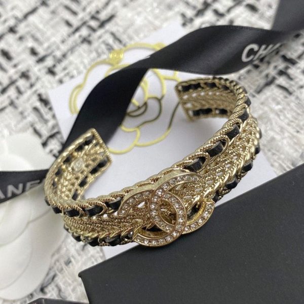 18K CC 2022 Black Cuff Bracelet - 图片 4