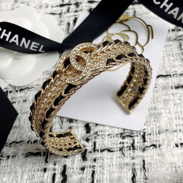 18K CC 2022 Black Cuff Bracelet - 图片 2