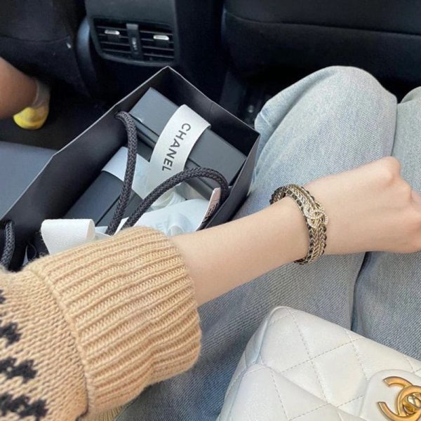 18K CC 2022 Black Cuff Bracelet - 图片 5