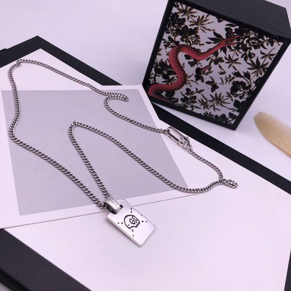 Double G Ghost Pendant Necklaces - 图片 5