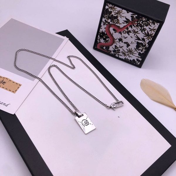 Double G Ghost Pendant Necklaces - 图片 4