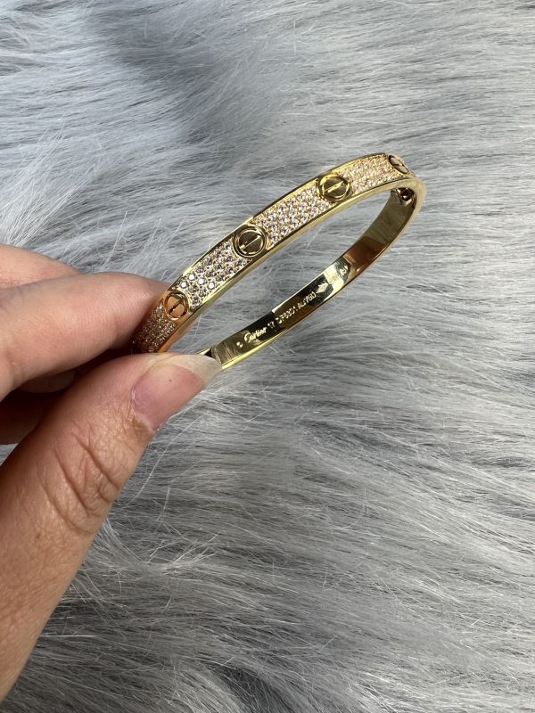 18K Love Pave Diamonds Bracelet - 图片 9