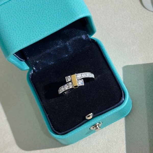 18K T Edge Bypass Ring - 图片 8