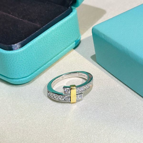 18K T Edge Bypass Ring - 图片 4