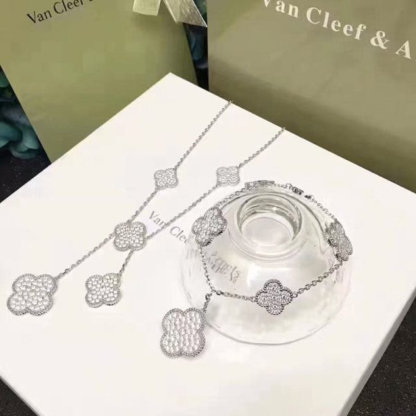 18K Magic Alhambra Five Motifs Clover Bracelet - 图片 4
