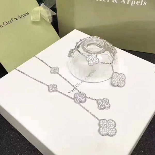 18K Magic Alhambra Five Motifs Clover Bracelet - 图片 5