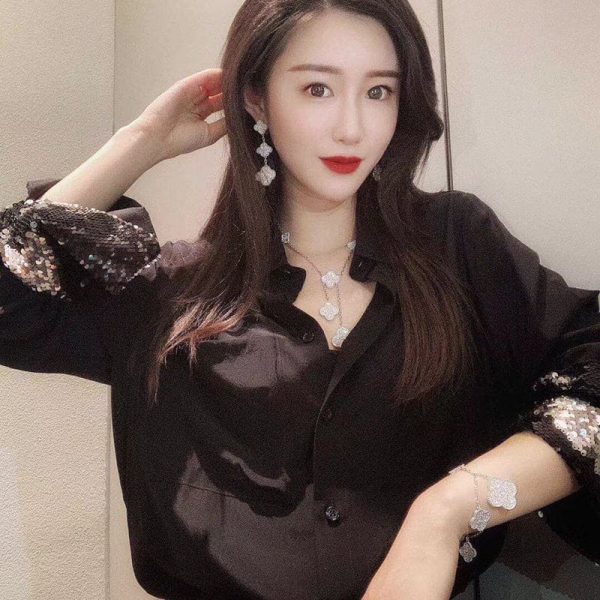 18K Magic Alhambra Five Motifs Clover Bracelet - 图片 3