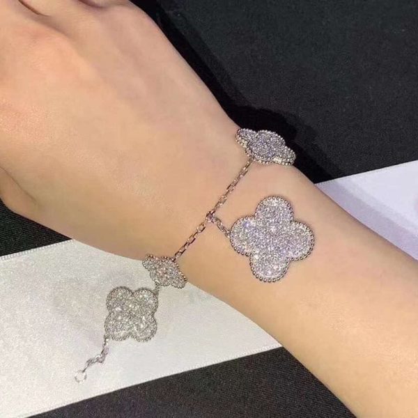 18K Magic Alhambra Five Motifs Clover Bracelet - 图片 2