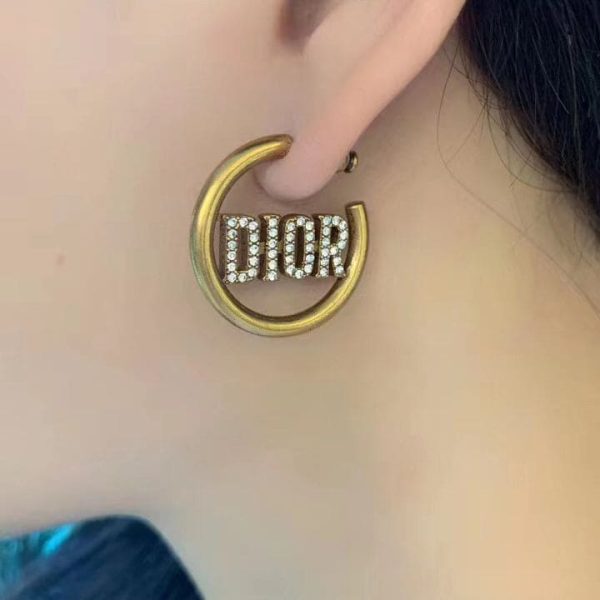 18K CD 30 Montaigne Hoop Earrings - 图片 3