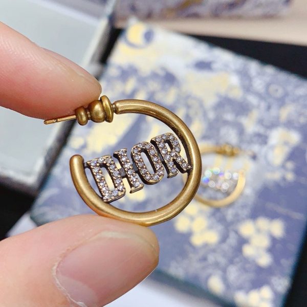 18K CD 30 Montaigne Hoop Earrings - 图片 10