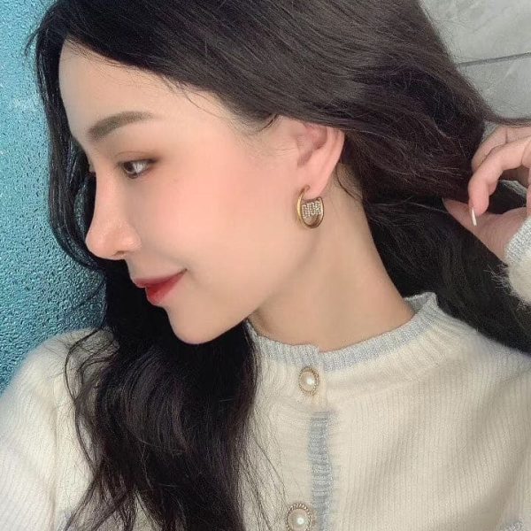 18K CD 30 Montaigne Hoop Earrings - 图片 2