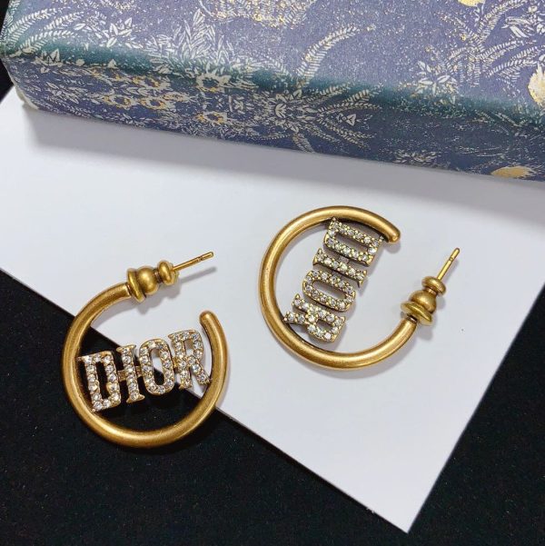 18K CD 30 Montaigne Hoop Earrings - 图片 6