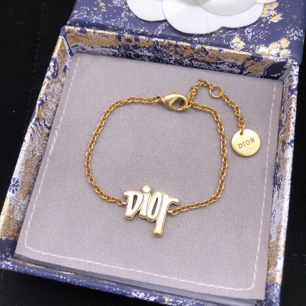18K CD Chain Bracelet - 图片 2