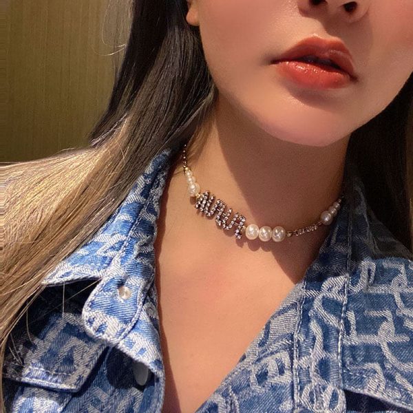 18K CD Pearl & Crystal J'Adior Choker Necklace - 图片 2