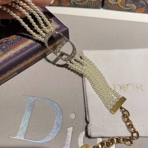 18K CD 30 Montaigne Pearl Bracelet - 图片 6