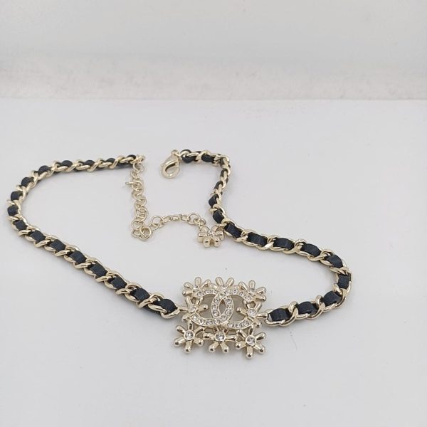 18K CC Lambskin Choker Necklace - 图片 4