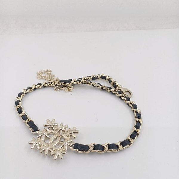 18K CC Lambskin Choker Necklace - 图片 5