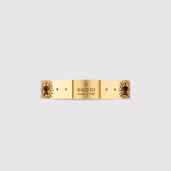 18K Double G Icon Yellow Gold Ring - 图片 4