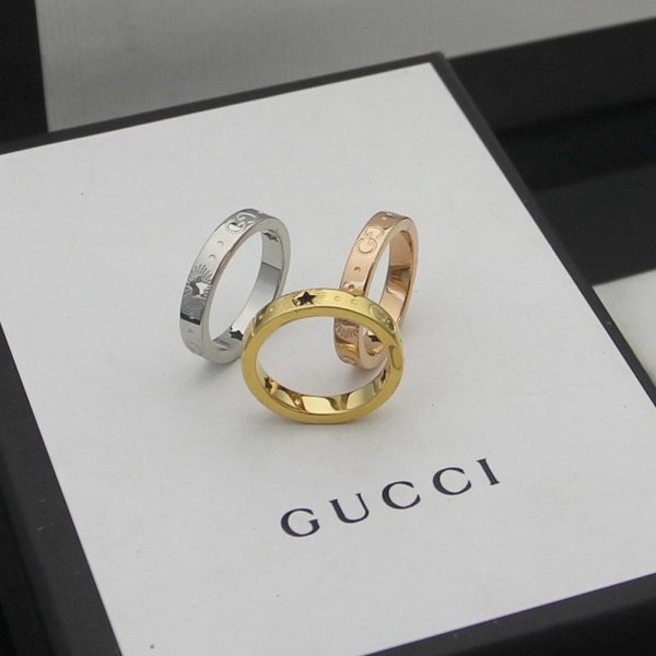 18K Double G Icon Yellow Gold Ring - 图片 8