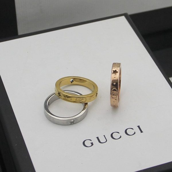 18K Double G Icon Yellow Gold Ring - 图片 9