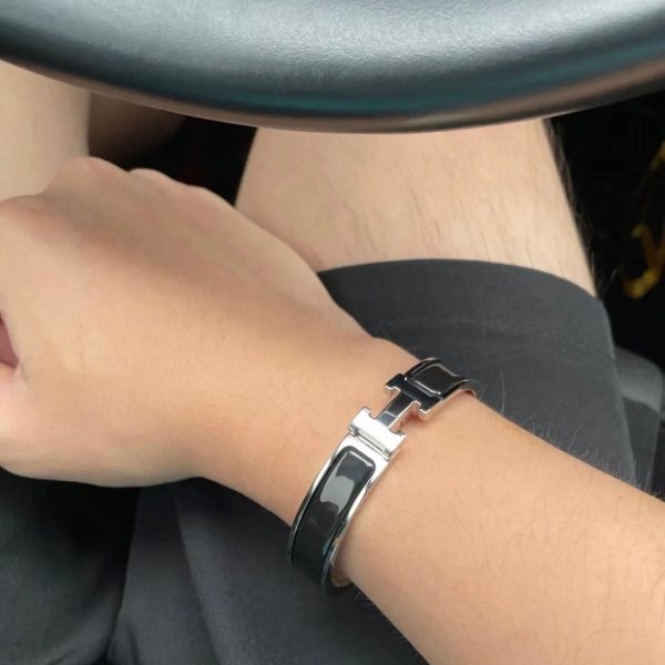 18K Clic H Black Bracelet - 图片 6