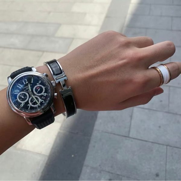 18K Clic H Black Bracelet - 图片 5