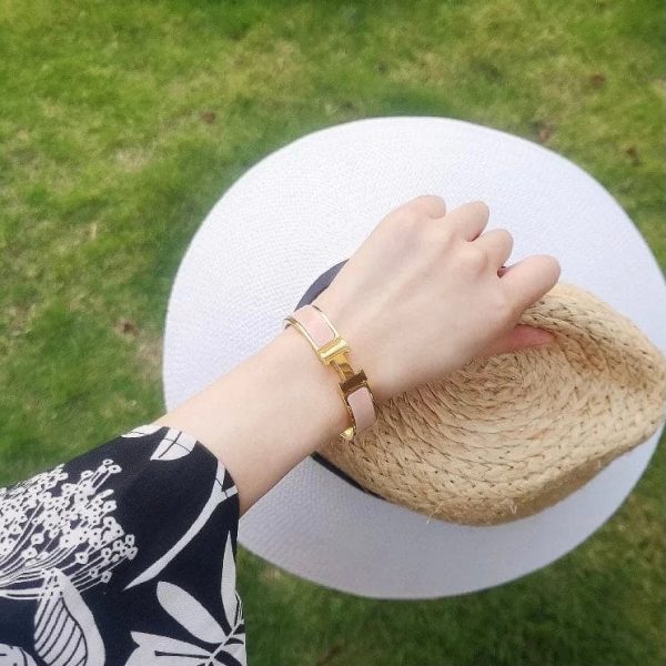 18K Clic H Pink Bracelet - 图片 4