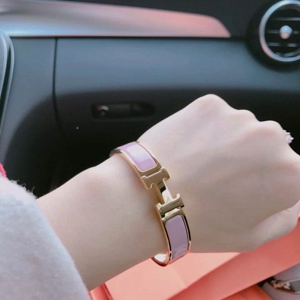 18K Clic H Pink Bracelet - 图片 2