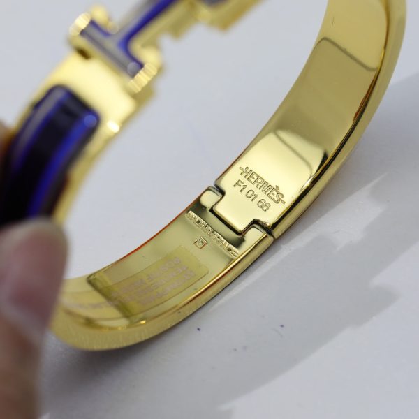 18K Clic H Purple Bracelet - 图片 6