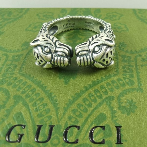 Double G Tiger Head Ring - Image 2