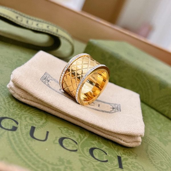 18K Double G Diamond Ring - Image 7