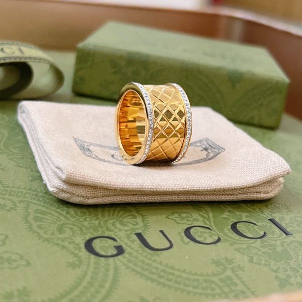 18K Double G Diamond Ring - Image 8