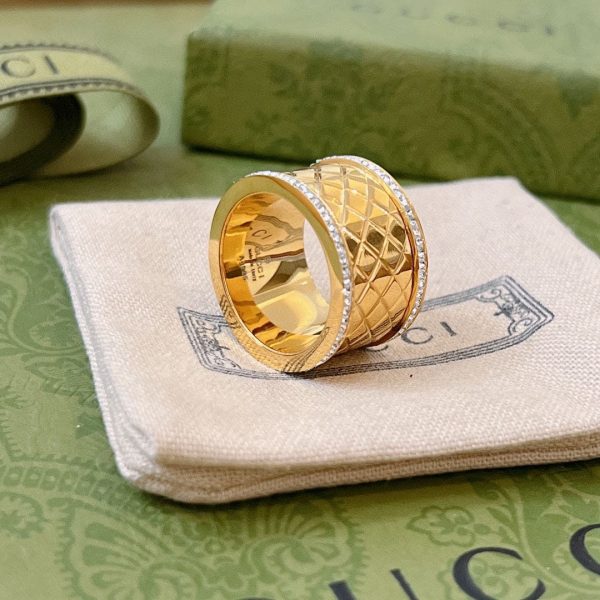 18K Double G Diamond Ring - Image 9