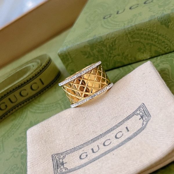 18K Double G Diamond Ring - Image 2
