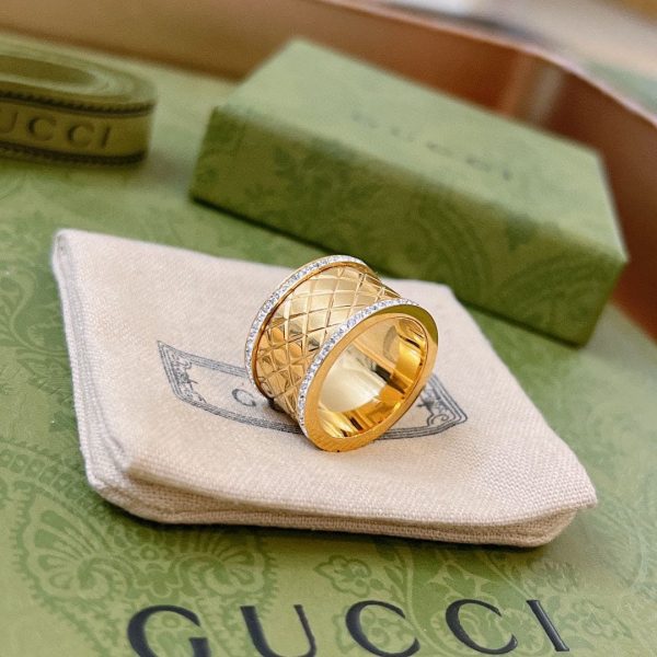 18K Double G Diamond Ring - Image 4