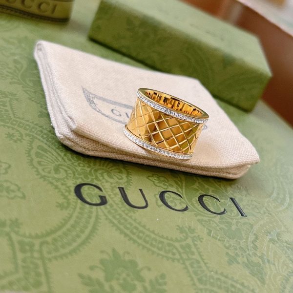 18K Double G Diamond Ring - Image 6
