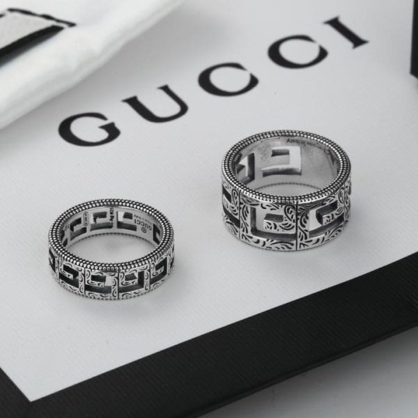 Double G Square G 10mm Ring - 图片 4